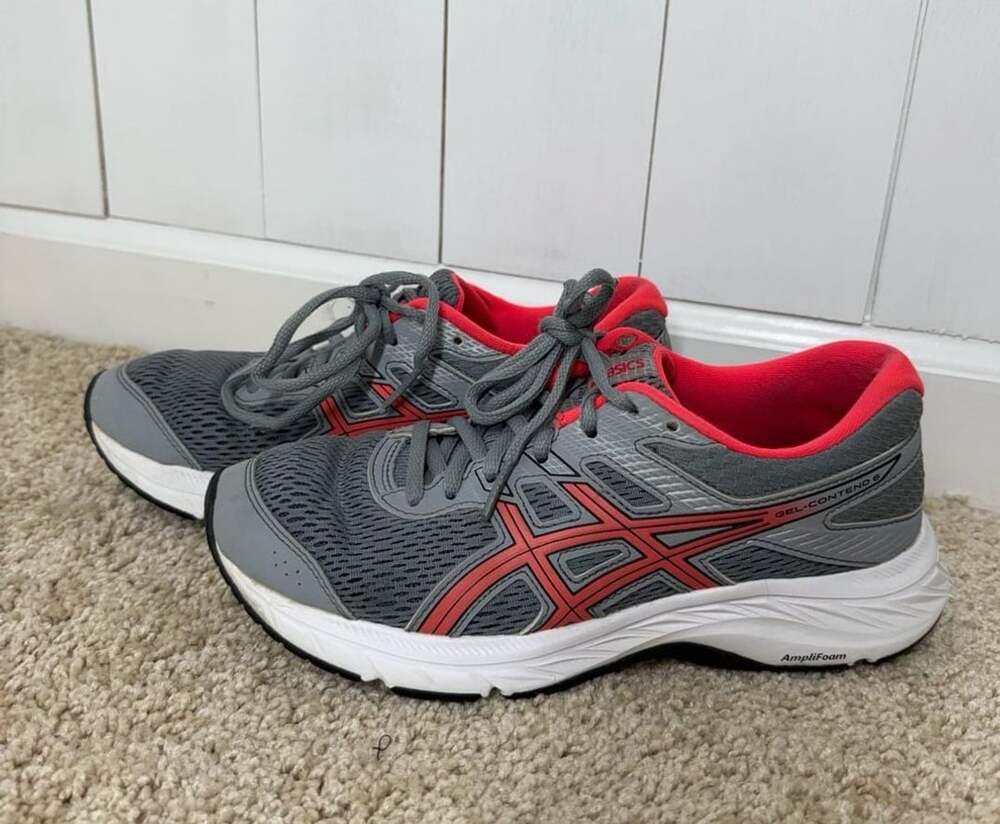 ASICS Gel-Contend 6 Running Shoes Grey Pink Mesh
